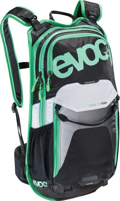 EVOC STAGE 12L TEAM BLK/WHT/GRN